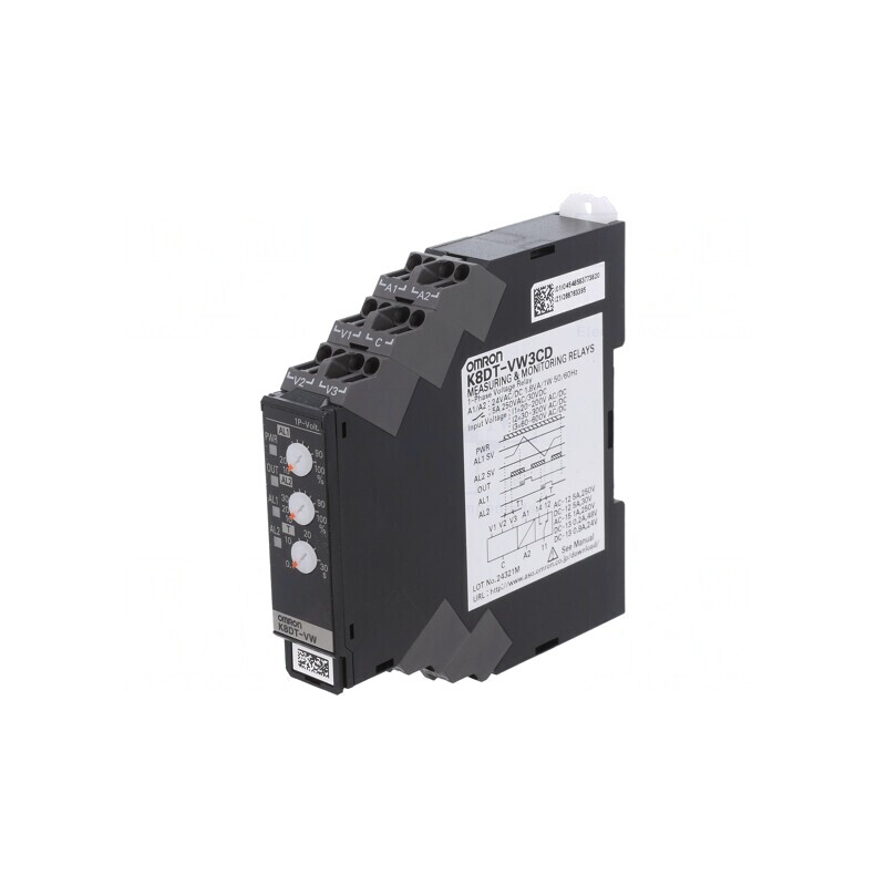 Releu Monitorizare Tensiune 24VAC 24VDC SPDT K8DT-VW3CD | Electronic-mag.ro | Componente Electronice