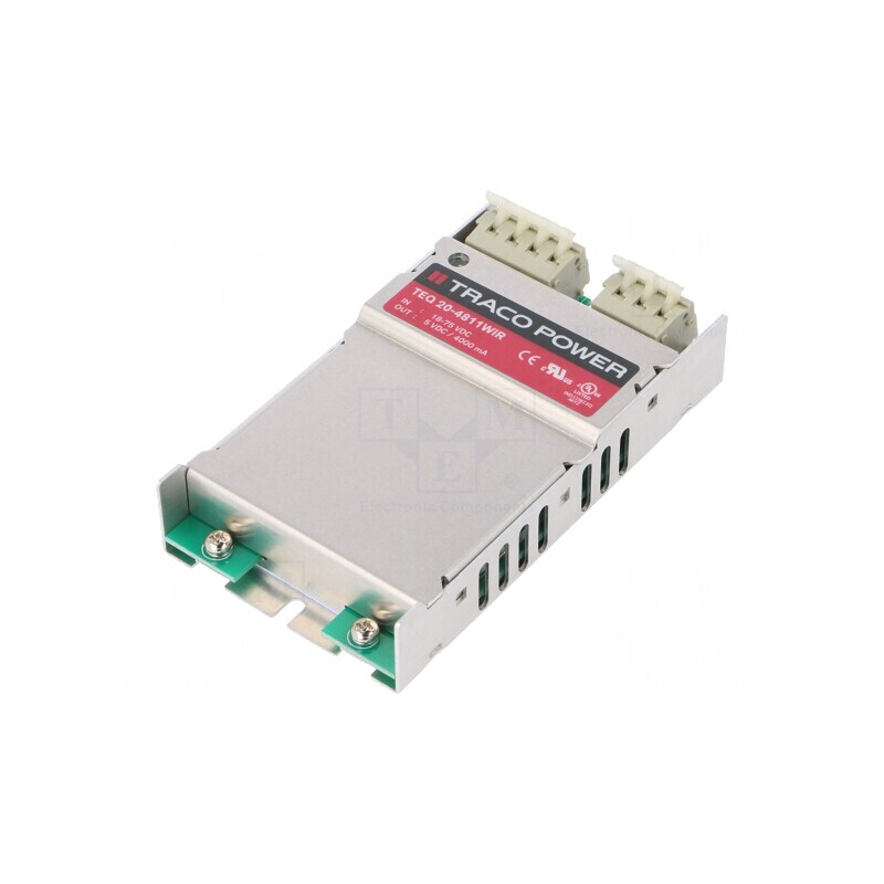 Convertor DC/DC 20W 18-75V la 5V 4A 330kHz TEQ 20-4811WIR | Electronic-mag.ro | Componente Electronice Convertor DC/DC 20W 18-75V la 5V 4A 330kHz TEQ 20-4811WIR | Electronic-mag.ro | Componente Electronice