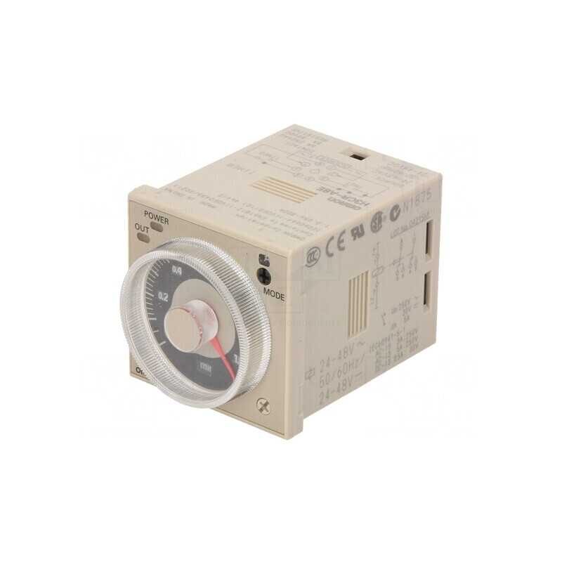 Timer Programabil SPDT 250VAC 5A 0.05s-300h 24-48V | Electronic-mag.ro | Componente Electronice