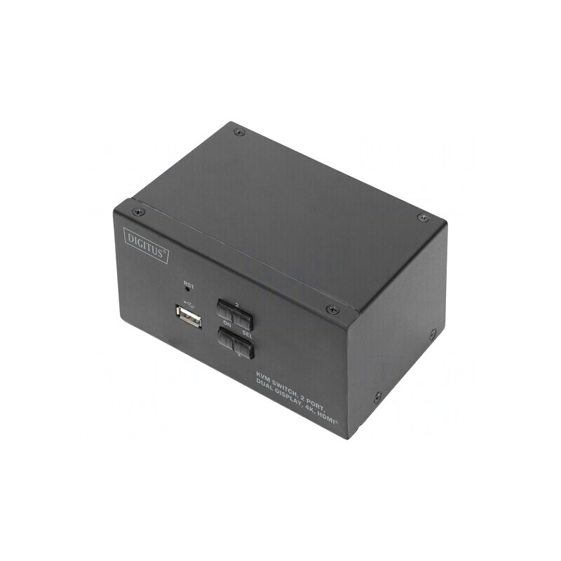 Întrerupător KVM HDMI 1.4 USB 2.0 Negru | Electronic-mag.ro | Componente Electronice