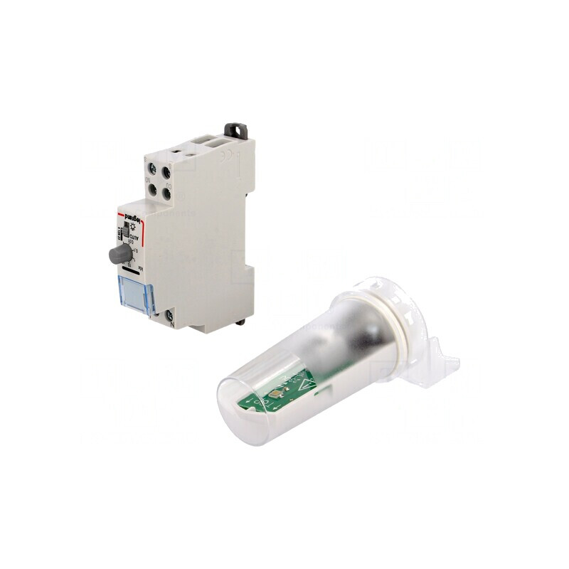 Întrerupător crepuscular pentru şină DIN 230VAC SPST-NO | Electronic-mag.ro | Componente Electronice