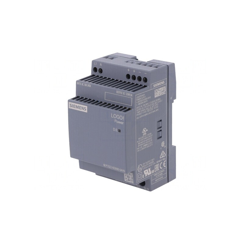 Alimentator DIN 54W 12V 4.5A IP20 | Electronic-mag.ro | Componente Electronice