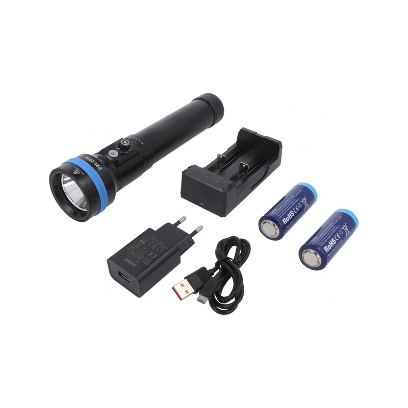 Lanternă Subacvatică LED 2500lm Set Completo | Electronic-mag.ro | Componente Electronice