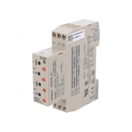 Timer SPDT 250VAC 5A 0.1s-12h 24-230VAC/DC H3DS-FL | Electronic-mag.ro | Componente Electronice