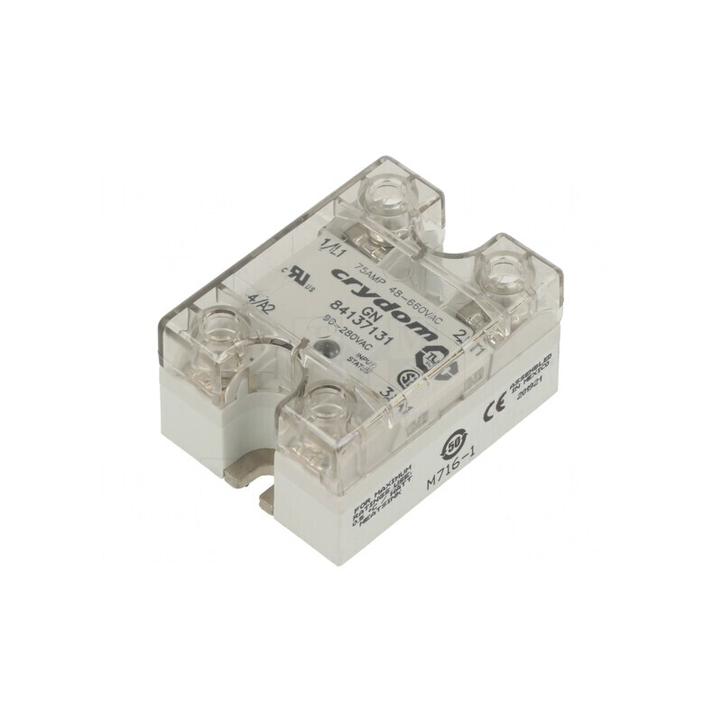 Releu Semiconductor 1-Fazat 75A 90-280VAC 48-660VAC | Electronic-mag.ro | Componente Electronice