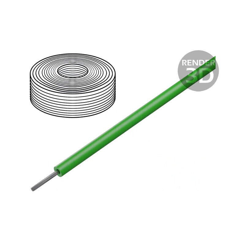 Cablu Silicon Verde 10AWG 7.5m Elastic 150°C 600V | Electronic-mag.ro | Componente Electronice