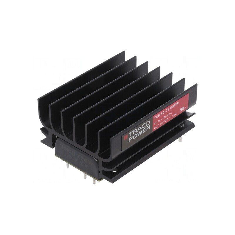 Convertor DC-DC 60W 36-160V la 48V 1250mA TEN 60-7218WIR | Electronic-mag.ro | Componente Electronice