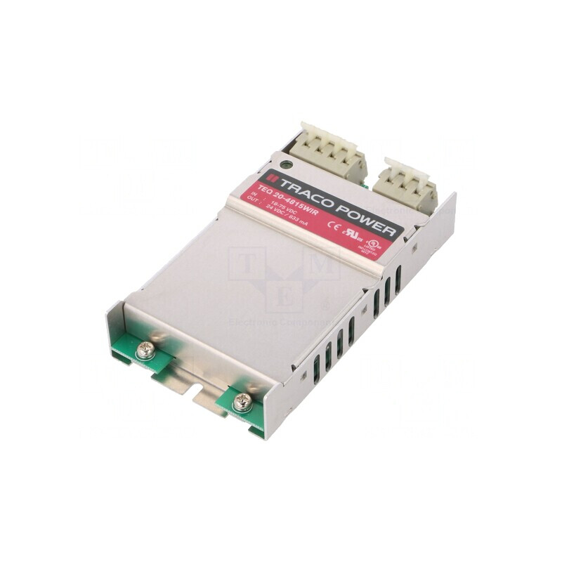 Convertor DC/DC 20W 18-75V la 24VDC 833mA | Electronic-mag.ro | Componente Electronice