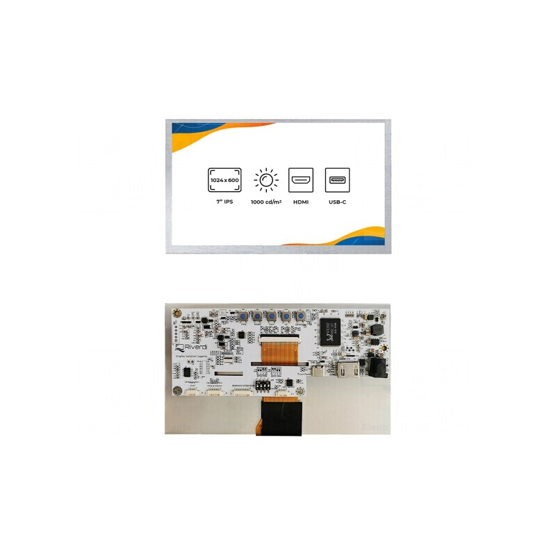 Display TFT 7" 1024x600 LED RGB | Electronic-mag.ro | Componente Electronice