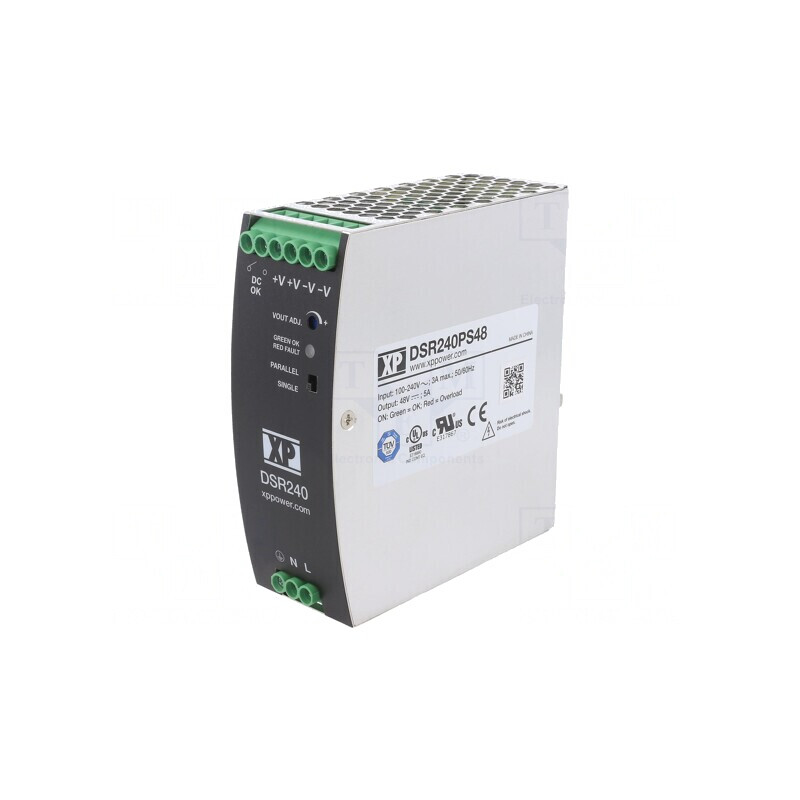 Alimentator Pulsatoriu 240W 48V 5A pentru Șină DIN | Electronic-mag.ro | Componente Electronice