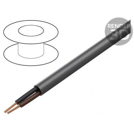 Cablu EcoCable Mini neecranat 30,5m 300V Cu litat | Electronic-mag.ro | Componente Electronice