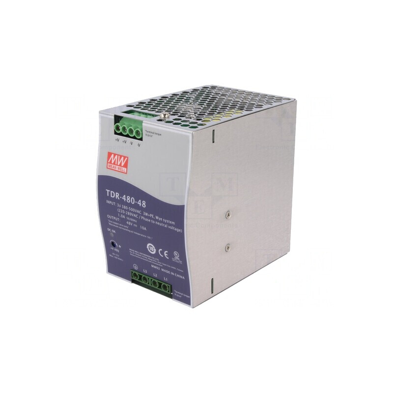 Alimentator Pulsatoriu DIN 480W 48V 10A | Electronic-mag.ro | Componente Electronice