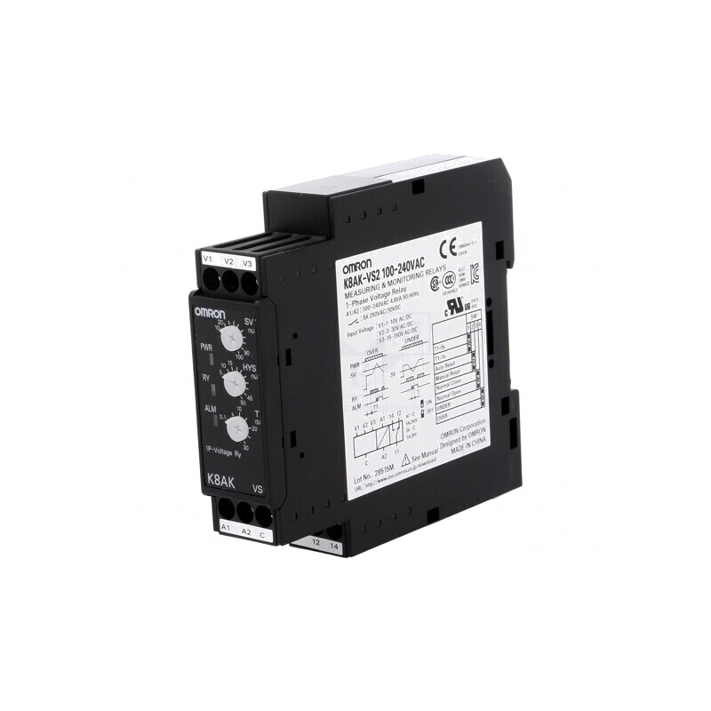 Releu Monitorizare Tensiune 100-240VAC SPDT | Electronic-mag.ro | Componente Electronice