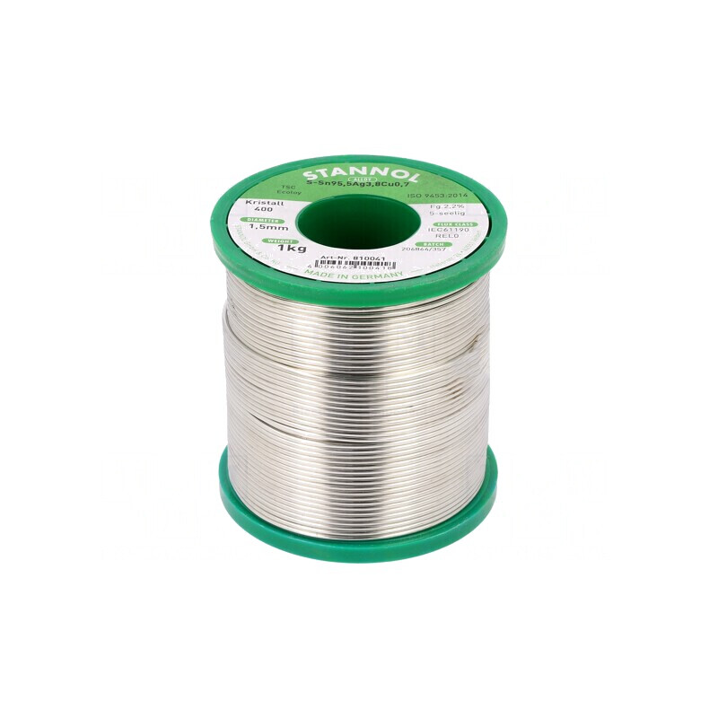 Sârmă de Lipit Fără Plumb 1,5mm 1kg Bobină | Electronic-mag.ro | Componente Electronice