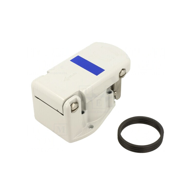 Carcasă pentru conectori rotunzi UIC558 cu clichet și arc drept | Electronic-mag.ro | Componente Electronice