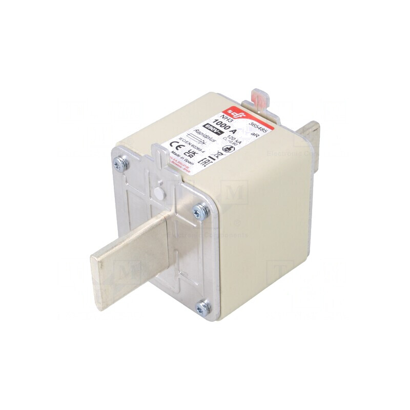 Siguranță NH3 1kA 690VAC 550VDC Argintie | Electronic-mag.ro | Componente Electronice