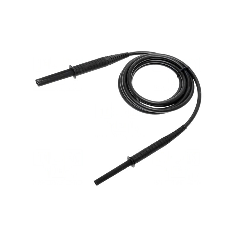 Cablu de măsurare mufă banană 4 mm ecranat | Electronic-mag.ro | Componente Electronice