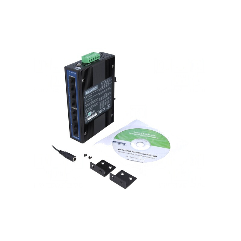 Switch Ethernet 8 Porturi neadministrabil 12-48VDC EKI-2528-BE | Electronic-mag.ro | Componente Electronice