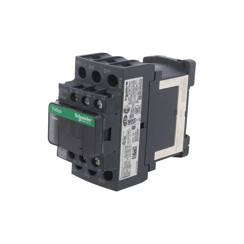 Contactor 3P 24VDC 38A cu 3 Contacte Auxiliare | Electronic-mag.ro | Componente Electronice