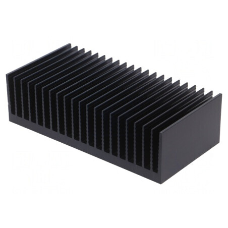 Radiator Negru cu Aripioare 150mm x 300mm | Electronic-mag.ro | Componente Electronice