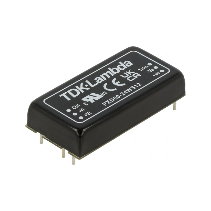 Convertor DC/DC 60W 9-36V la 12V 5A THT PXD60 | Electronic-mag.ro | Componente Electronice
