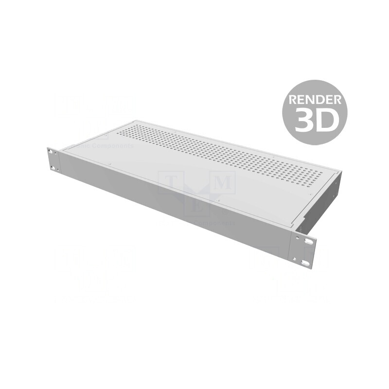 Carcasă standard 19" 1U aluminiu 203mm x 422mm | Electronic-mag.ro | Componente Electronice