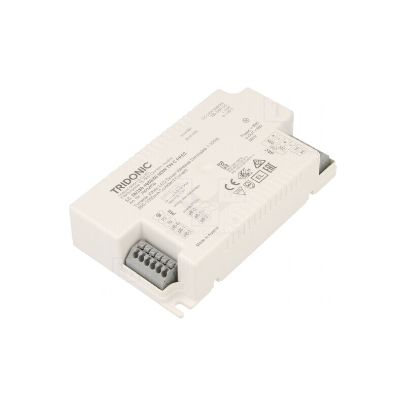 Alimentator LED 38W 20-50VDC 350-1050mA IP20 | Electronic-mag.ro | Componente Electronice