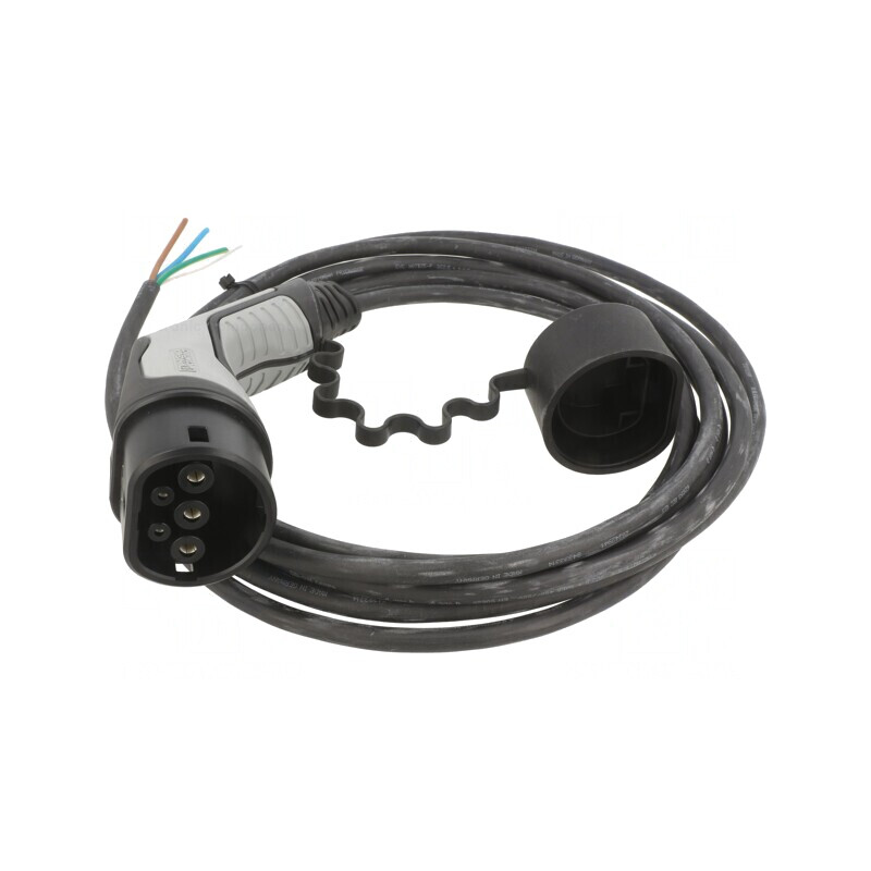 Cablu eMobility Tip 2 5m 20A Monofazat 250V 5kW IP44 | Electronic-mag.ro | Componente Electronice
