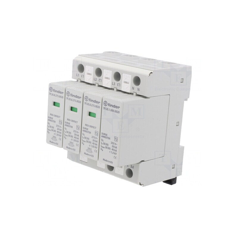 Limitator de Supratensiuni Tip 2 3 Poli NPE 20kA | Electronic-mag.ro | Componente Electronice