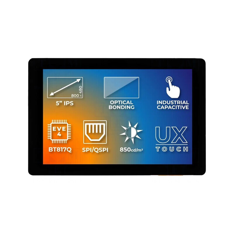 Display TFT 5" 800x480 LED RGB EVE4 | Electronic-mag.ro | Componente Electronice