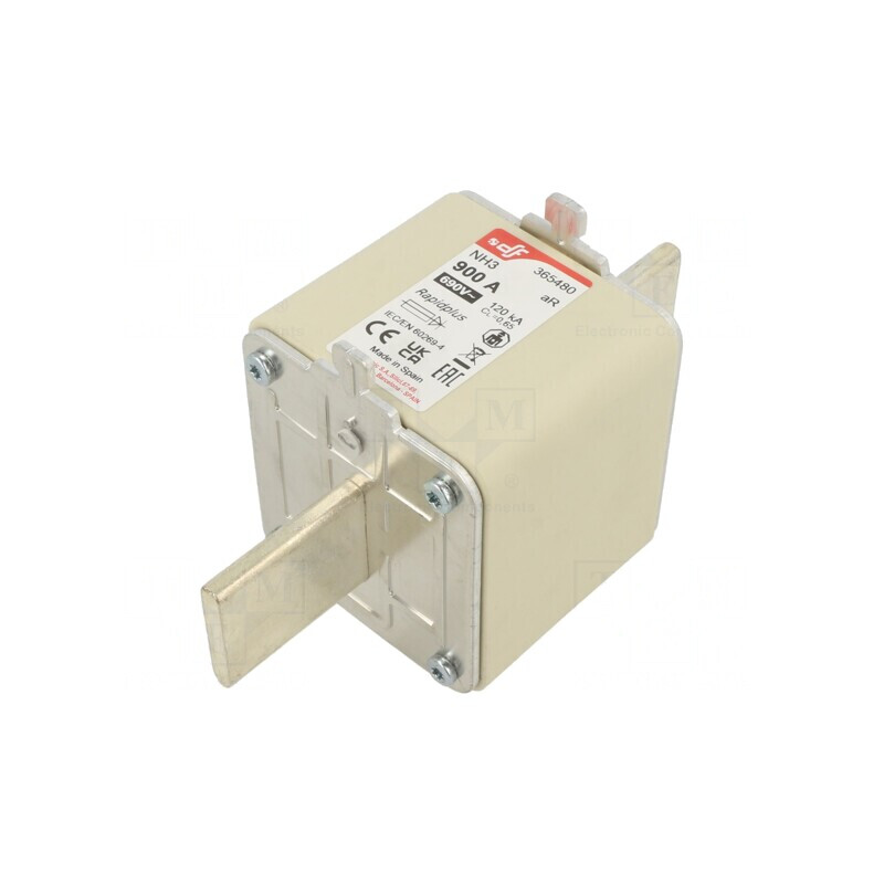 Siguranță AR 900A NH3 690VAC 550VDC Argintie | Electronic-mag.ro | Componente Electronice