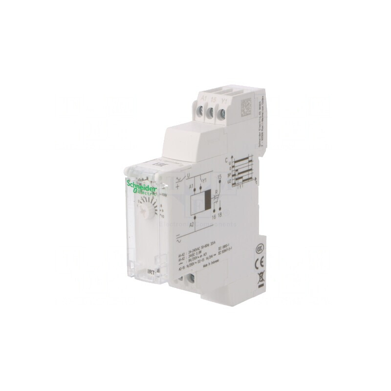 Timer Programabil 0,1s-100h SPDT 250VAC/8A 24-240VAC 24VDC | Electronic-mag.ro | Componente Electronice