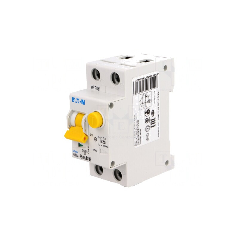 Întrerupător RCBO 25A 300mA 1N 230VAC IP20 | Electronic-mag.ro | Componente Electronice