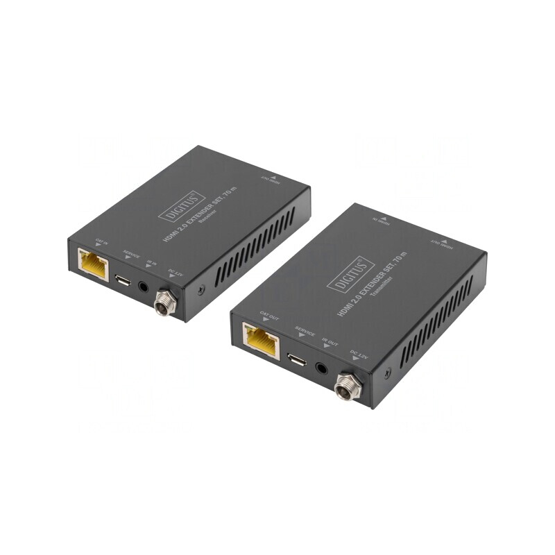 Extender HDMI 70m HDCP 2.2 HDMI 2.0 Metal Negru | Electronic-mag.ro | Componente Electronice