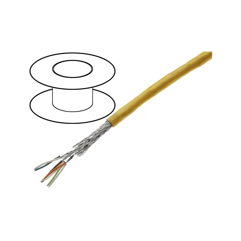 Cablu Ethernet Industrial S/FTP Cat 6a 4x2x26AWG PUR | Electronic-mag.ro | Componente Electronice