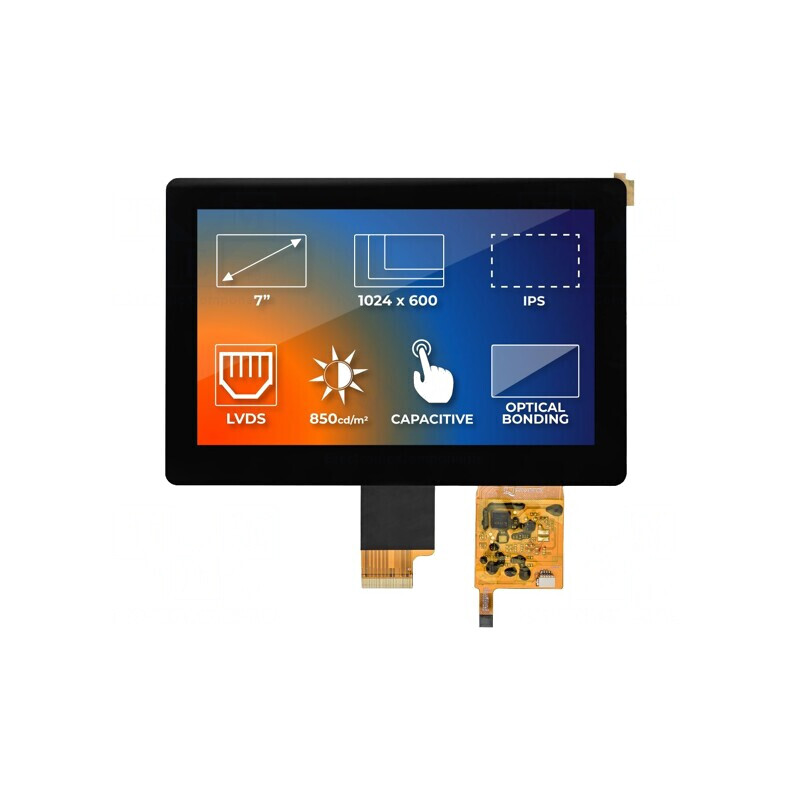Display TFT 7" 1024x600 LED RGB | Electronic-mag.ro | Componente Electronice