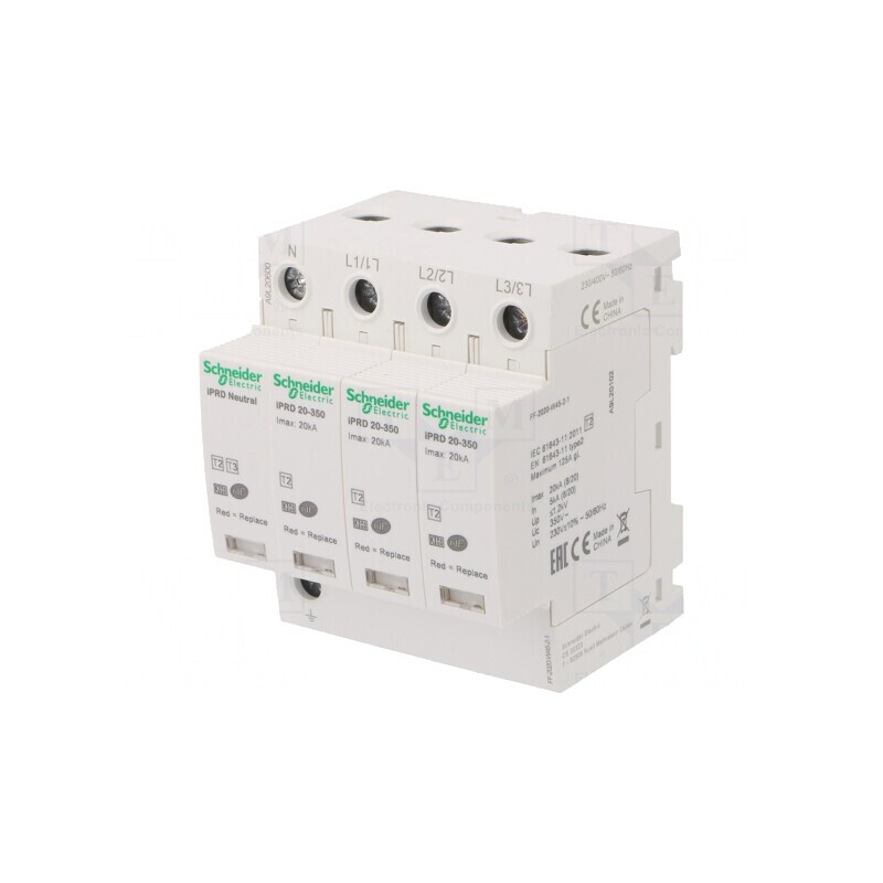 Limitator de Supratensiuni Tip 2 pentru Șină DIN, 3 Poli, N | Electronic-mag.ro | Componente Electronice Limitator de Supratensiuni Tip 2 pentru Șină DIN, 3 Poli, N | Electronic-mag.ro | Componente Electronice