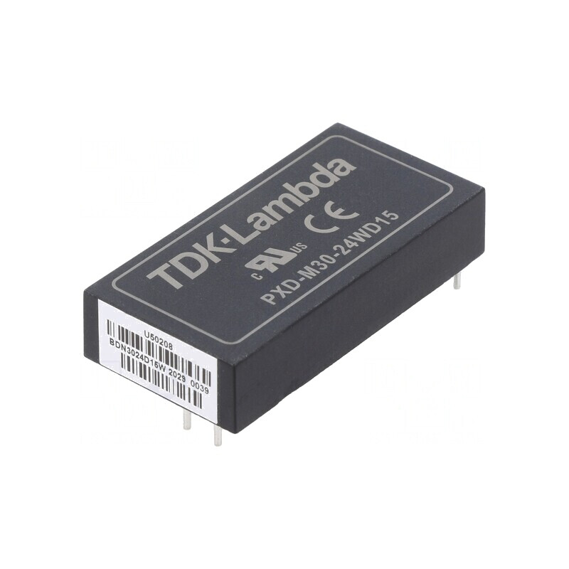 Convertor DC/DC 30W 9-36V la 15V/-15V THT PXD-M30-24WD15 | Electronic-mag.ro | Componente Electronice