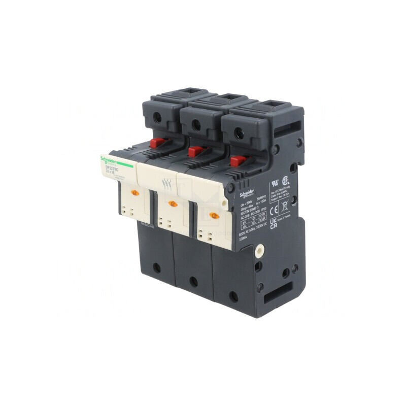 Suport Siguranță pentru Șină DIN Poli 3 | Electronic-mag.ro | Componente Electronice