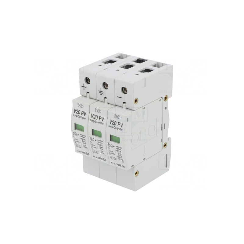 Limitator de Supratensiuni 20kA Tip 2 3 Poli pentru Șină DIN | Electronic-mag.ro | Componente Electronice Limitator de Supratensiuni 20kA Tip 2 3 Poli pentru Șină DIN | Electronic-mag.ro | Componente Electronice