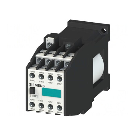 Contactor 8P NC NO 24VDC 10A DIN 3TH4271-0BB4 | Electronic-mag.ro | Componente Electronice