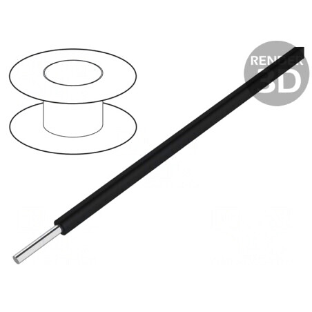 Cablu HookUp Wire 18AWG PVC Negru 300V 305m | Electronic-mag.ro | Componente Electronice