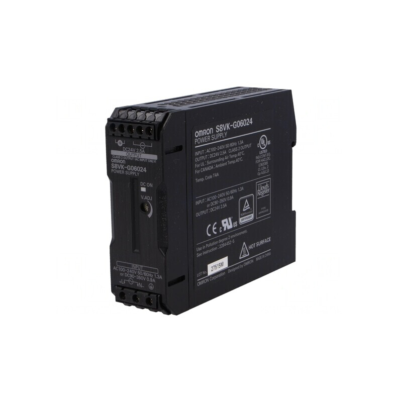 Alimentator Pulsatoriu pentru Șină DIN 60W 24V 2.5A | Electronic-mag.ro | Componente Electronice