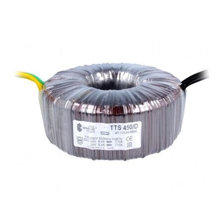 Transformator Toroidal 450VA 230V 24V 9.37A | Electronic-mag.ro | Componente Electronice