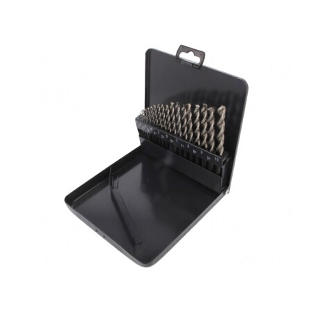 Set de Burghie Metal HSS-E Cobalt 19 Buc. | Electronic-mag.ro | Componente Electronice