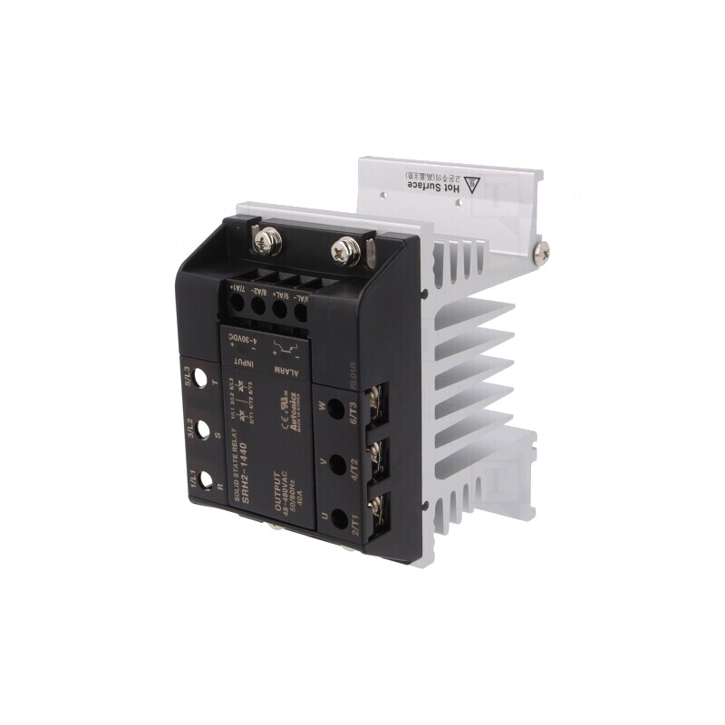 Releu semiconductor 40A 3-fazat 48-480VAC 130mm | Electronic-mag.ro | Componente Electronice