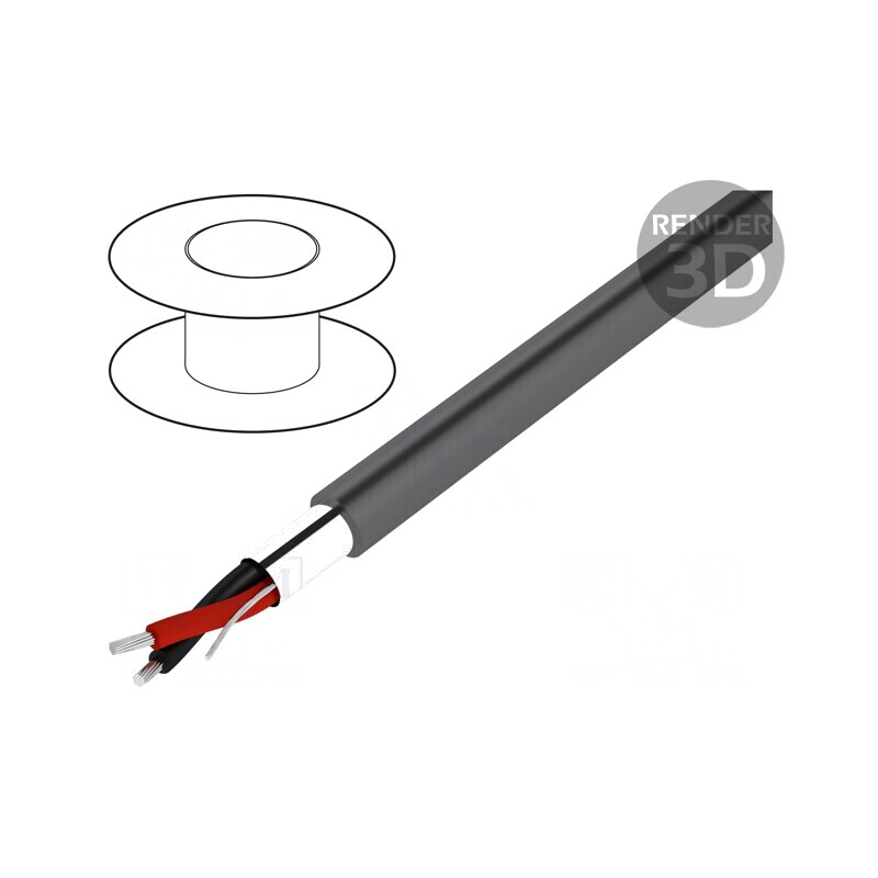 Cablu Alpha Essential ecranat 1x2x24AWG | Electronic-mag.ro | Componente Electronice