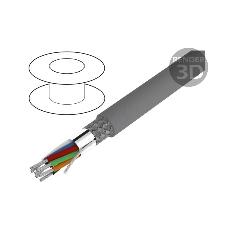 Cablu Alpha Essential ecranat 10x24AWG PVC | Electronic-mag.ro | Componente Electronice