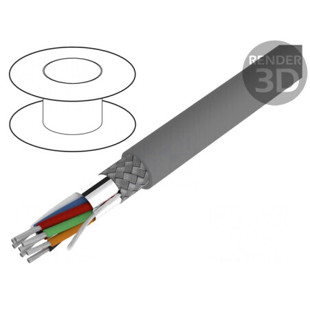 Cablu Alpha Essential ecranat 10x24AWG PVC | Electronic-mag.ro | Componente Electronice