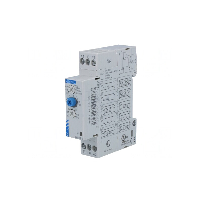 Timer Programabil 0.1s-100h SPDT 250VAC/8A 24-240VAC/DC | Electronic-mag.ro | Componente Electronice
